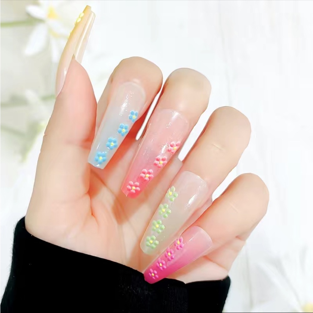 3D Bouquet - Nail Junkie - full artificial nail set